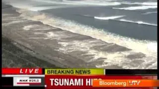 Japan Earthquake - The approaching tsunami