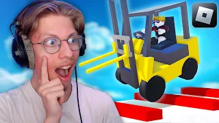 Le JEU le plus DÉBILE de Roblox... (Become Forklift Certified Obby)