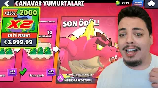 6000TL!! TÜM CANAVAR YUMURTALARINI ALDIM Brawl Stars