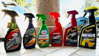 Best Spray Wax For Detailing 2022 Spray Wax Battle!