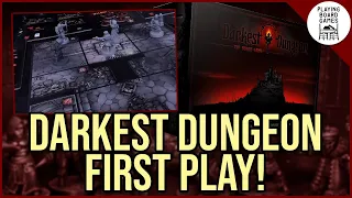 Let's try the DARKEST DUNGEON BOARD GAME! (Campaign 1, Episode 1)