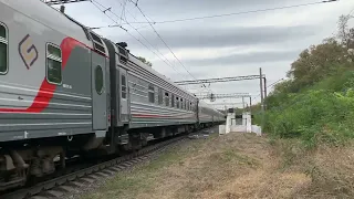 Электровоз ЭП1М-738 С поездом №075С “Таврия” Симферополь-Омск