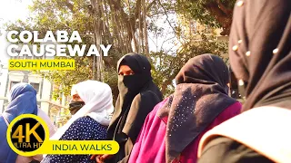 MUMBAI 4K WALK towards COLABA CAUSEWAY in SOUTH BOMBAY | She' Walkin in Maharashtra