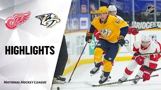 Red Wings at Predators 3/25/21 | NHL Highlights