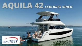 Aquila 42 (2023-) Features Video by BoatTEST.com