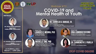Webinar #73 | “COVID-19 and Mental Health of Youth”