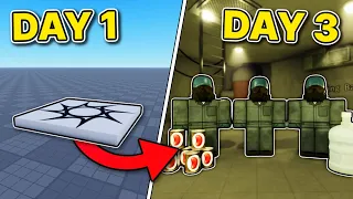 I Made a ROBLOX SURVIVAL GAME in THREE DAYS!