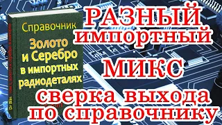 Импортный МИКС, сверка выхода по справочнику