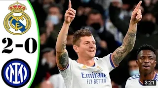 Real Madrid vs Inter Milan 2-0 All Goals Extended Highlights 2021