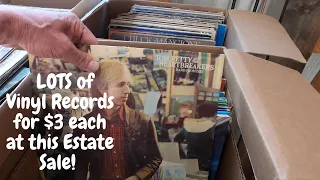 Large Vinyl LP Record Haul From This Estate Sale in 4K