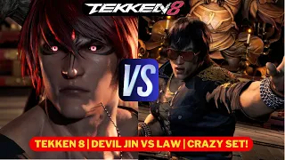 Tekken 8 | DEVIL JIN VS LAW | Crazy Set!