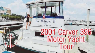 LETS TOUR THE BEAUTIFUL BELMONT II | 2001 CARVER MOTOR YACHT 396 | YACHT TOUR | by Ela W