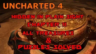 Uncharted 4 - Chapter 11 - Hidden in Plain Sight- All Treasures & puzzles solved