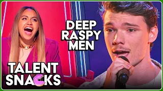 Mouthwatering DEEP & RAPSY MALE Voices in the Blind Auditions of The Voice