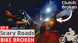 [Ep 9] Sunsaan raat me bike kharaab - Ab kya karein | Hyderabad to Ladakh road trip | Ladakh 2022