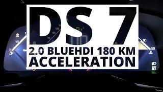 DS 7 Crossback 2.0 BlueHDI 180 KM (AT) - acceleration 0-100 km/h