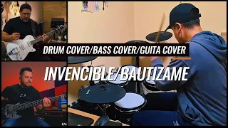 🔥INVENCIBLE/BAUTIZAME (COVER)🔥- FT. MIKE ZUÑIGA FT. CHRIS ROCHA- MIEL SAN MARCOS (PENTECOSTES) 🥁🎸🎸