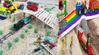 diy mini tractor heavy making build Concrete bridge train new Science | water pump DIY Science 168