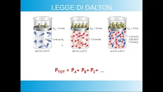 Lo STATO GASSOSO: la LEGGE DI AVOGADRO, la LEGGE DI DALTON e la frazione molare