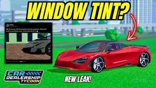 🔥NEW FEATURE & LAMBO COMING to Car Dealership Tycoon?! #cardealershiptycoon #roblox