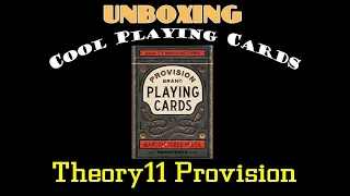 Unboxing Cool Playing Cards: Theory11 Provision Brand