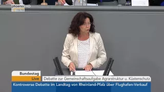 Agrarstruktur und Küstenschutz: Bundestag debattiert am 07.07.2016