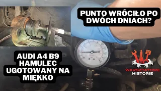 Punto evo pojeździło dwa dni od naprawy, audi a4 b9 hamulce usmażone na miękko