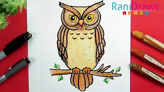 How to draw an OWL - Step by step