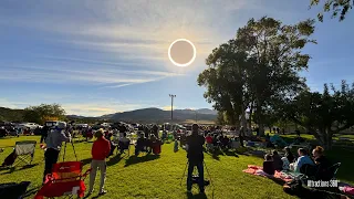 RING OF FIRE Eclipse 2023 | CROWDS REACTION to when the Ring is formed | Solar Eclipse