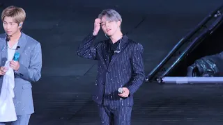 191027 BTS SPEAK YOURSELF TOUR THE FINAL Just jimin wiping sweat FANCAM 4k