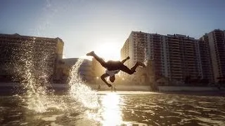 Tricking on Daytona Beach With No Anchor