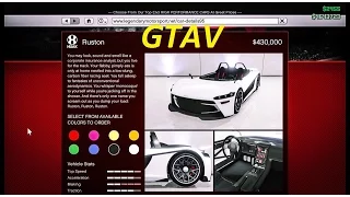 GTAV онлайн НОВАЯ ТАЧКА (HIJAK RUSTON) от a596rt.