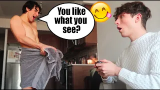 FLASHING my BOYFRIEND to see his reaction *PRANK GONE WRONG *