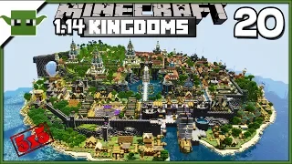 Minecraft 1.14 Medieval Island Kingdom Lets Build S2E20- Statues + Bank