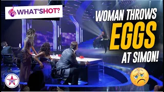 Who Is The Woman Throwing EGGS At Simon Cowell and Why Did She Do It? The Full Story