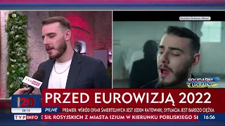 Eurowizja 2022 coraz bliżej. Jak samopoczucie Krystiana Ochmana? Reprezentant Polski dla TVP Info