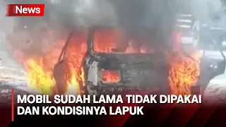 Diduga Korsleting Listrik, Sedan Mazda Terbakar di Jalur Pantura Pasuruan
