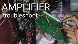 how to repair AMPLIFIER weak sound troubleshoot