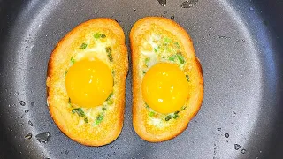A new way to make eggs for breakfast. Delicious egg sandwiches! Breakfast PP. Quick breakfast
