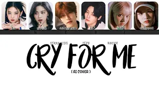 STRAY KIDS Seungmin I.N ft ITZY Ryujin Lia ft NMIXX Lily Sullyoon - Cry For Me (TWICE) | AI COVER