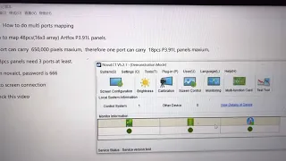 how to do multi ports led screen mapping
