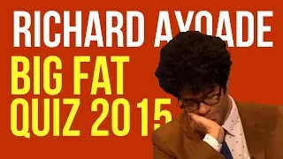 Richard Ayoade (and quite a bit of Greg Davies) on The Big Fat Quiz of The Year 2015