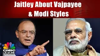 FM Arun Jaitley Compares the Two Situations in Vajpayee & Modi Governments | CNBC TV18