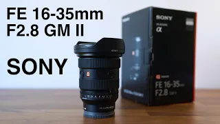 Sony FE 16-35mm F2.8 GM II Lens Unboxing and Sample Footage