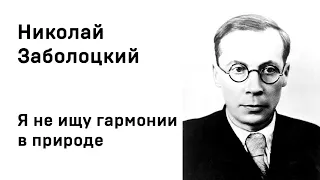 Николай Заболоцкий Я не ищу гармонии в природе Учить стихи легко Аудио Стихи Слушать Онлайн