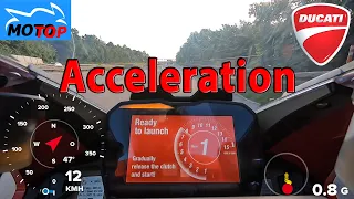 Ducati Panigale V4 - ACCELERATION - GPS measured