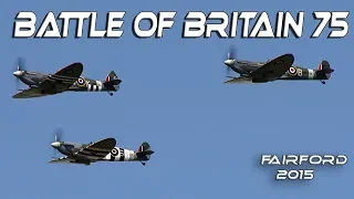 Battle of Britain 75 Years  RAF Fairford 2015 Airshow  HD Video