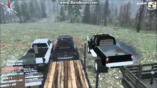 Spintires : Lets Beat the snot out of Dually Towing Challenge!