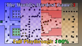 The World's Hardest Game 3, True 100% Run (All Paints, All Keys)