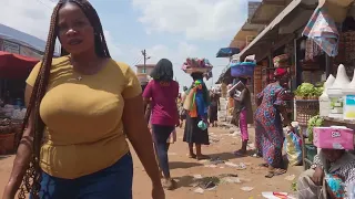 ASHAIMAN - BIG AFRICA OPEN STREET MARKET GHANA ACCRA